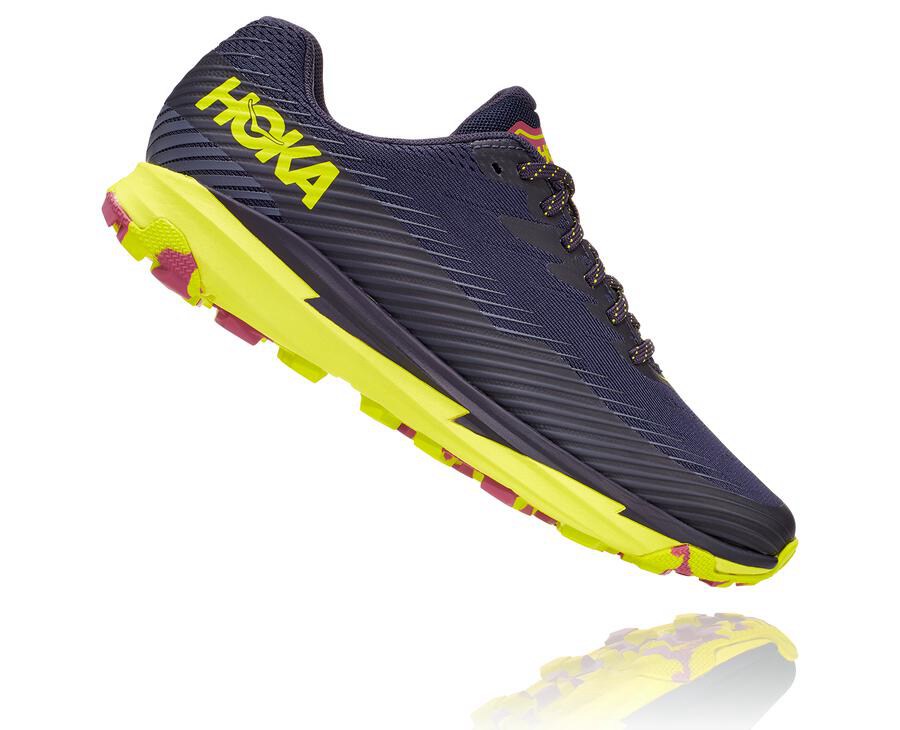 Hoka Australia One One Torrent 2 - Womens Trail Shoes Navy - MYFWV-8562